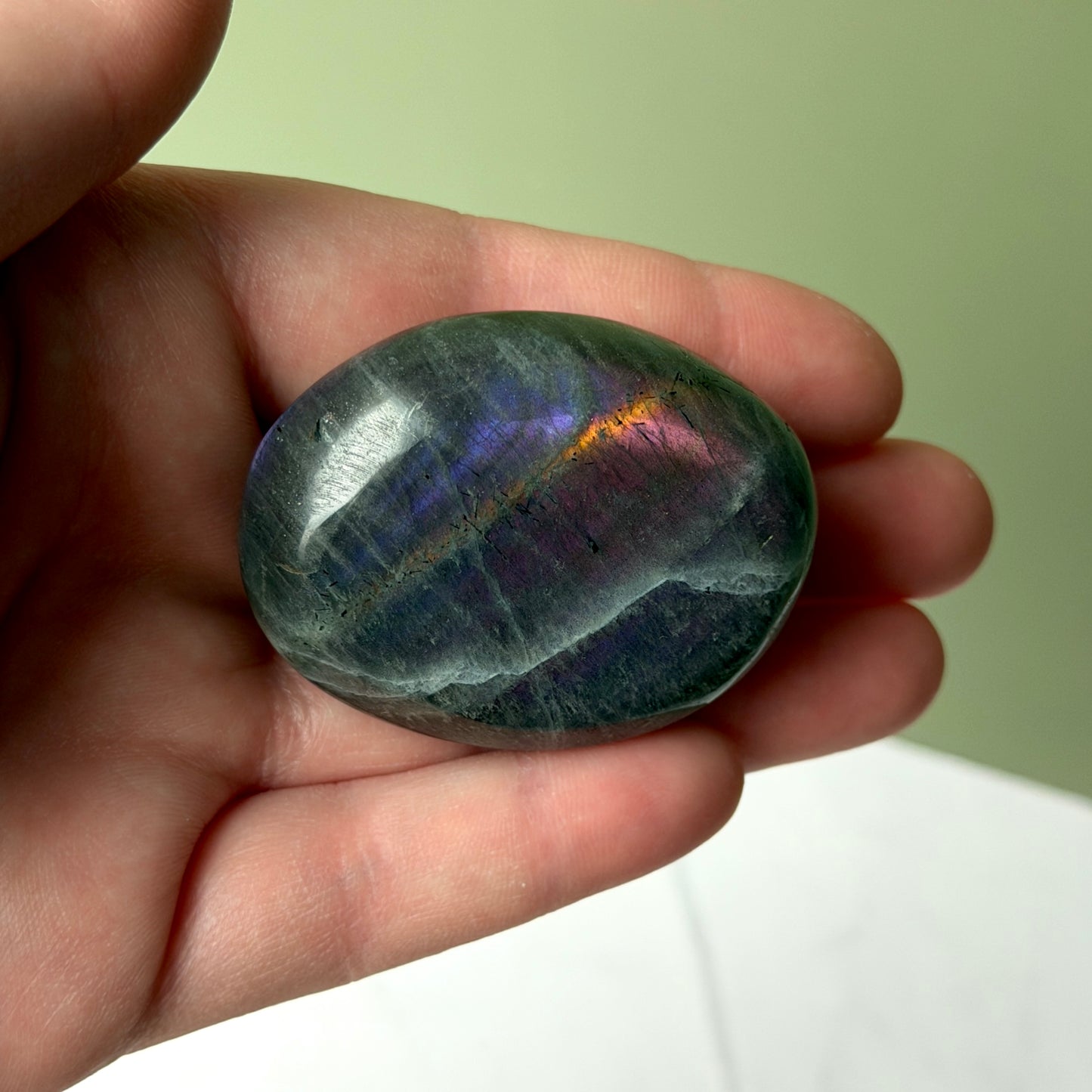 Sunset Labradorite Palm Stones