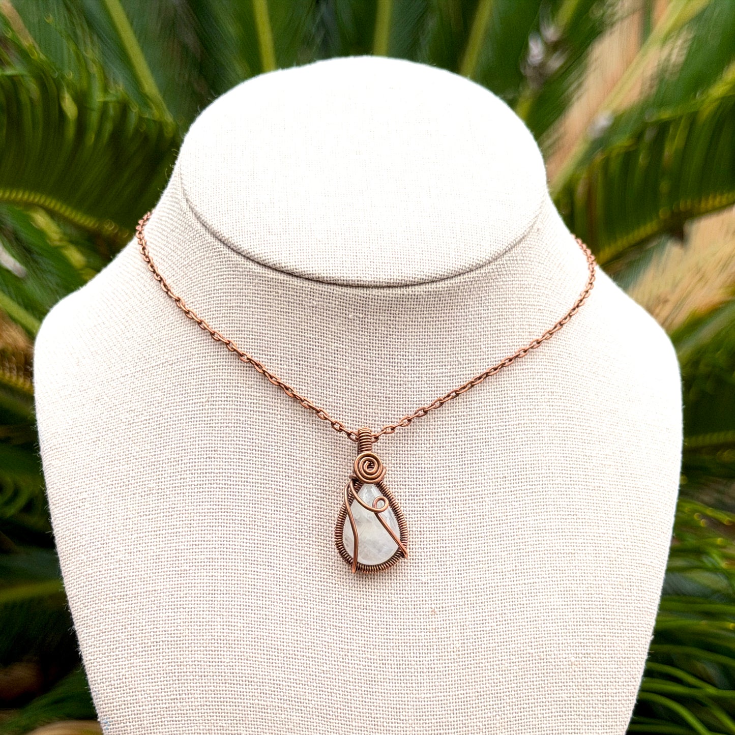 Rainbow Moonstone Necklace