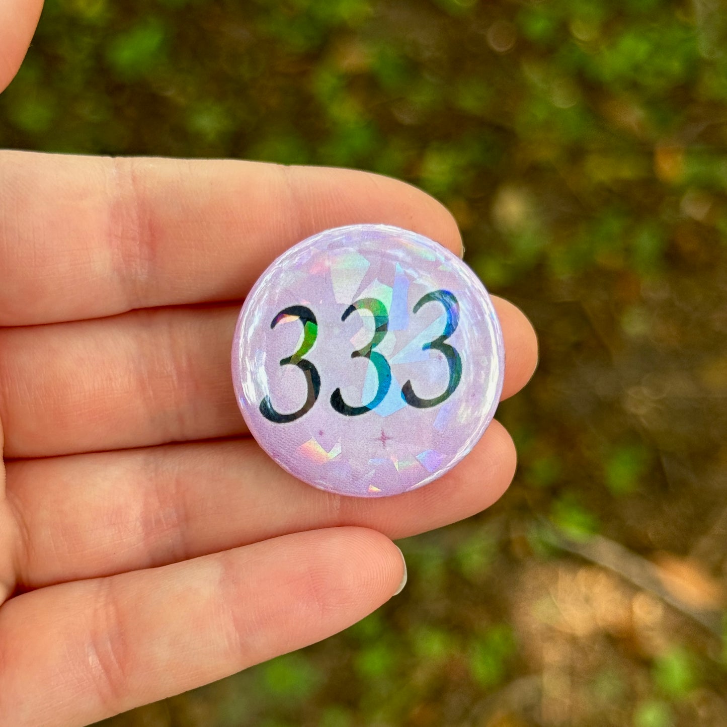 Holographic Angel Number Buttons