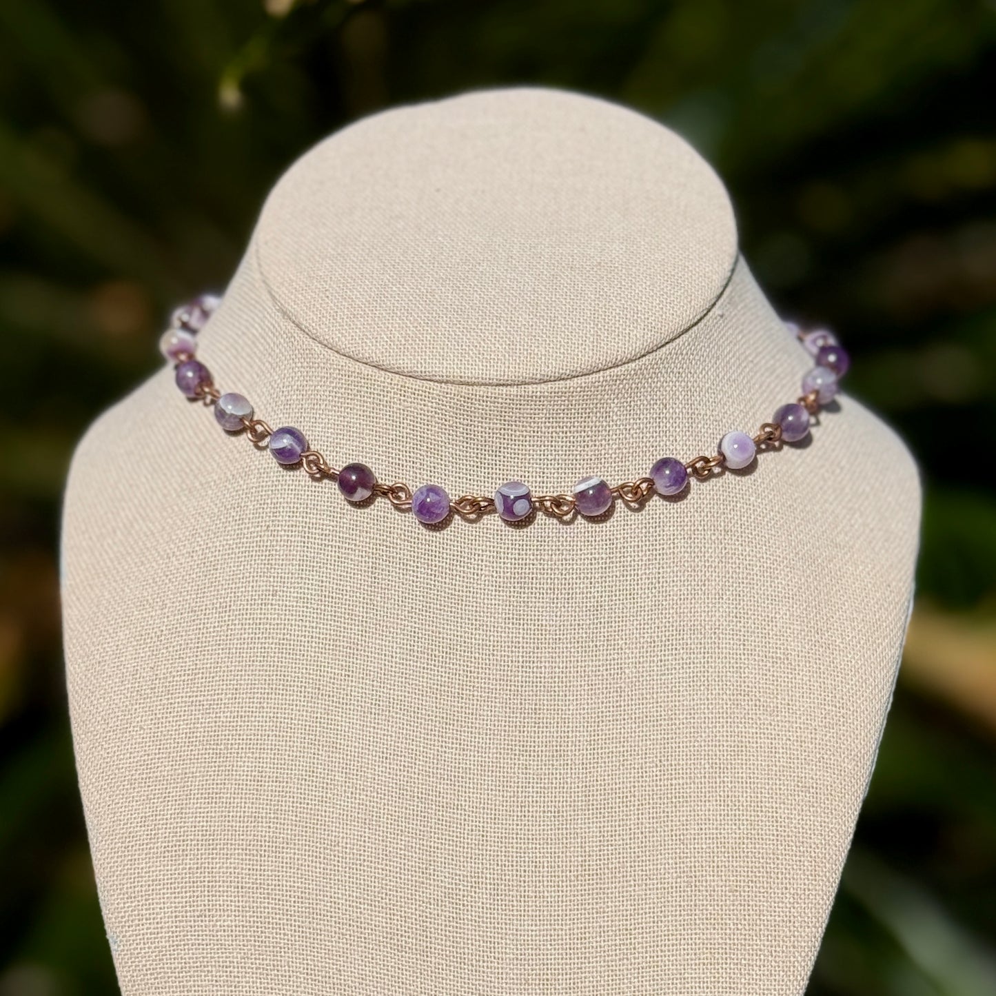Amethyst Beaded Necklace