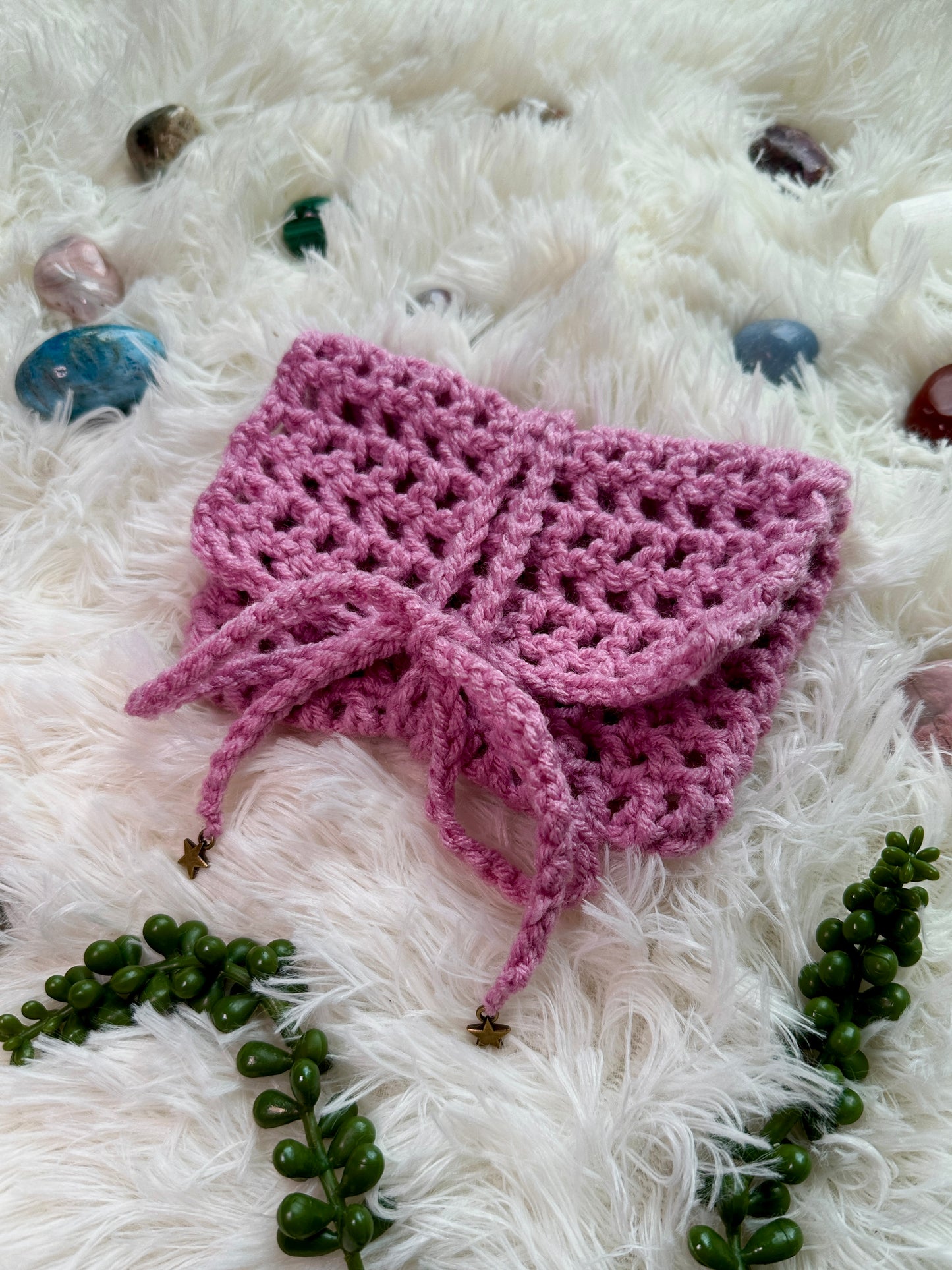 Tarot Pouch - Pink Mesh