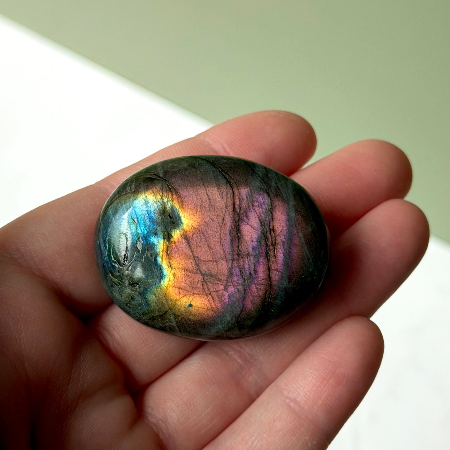 Sunset Labradorite Palm Stones