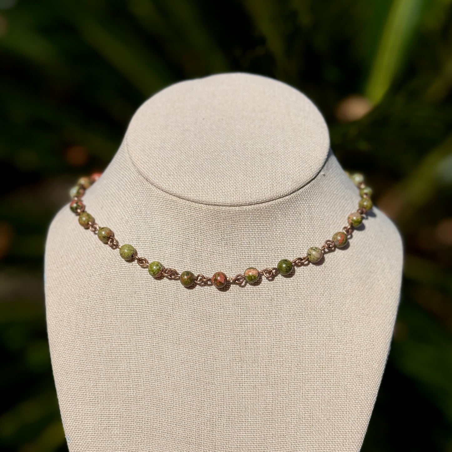 Unakite Beaded Necklace