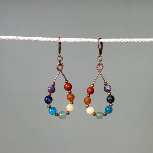 Teardrop Chakra Earrings