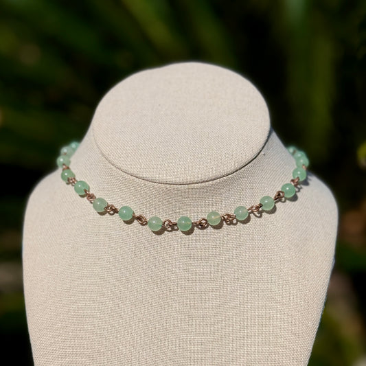 Green Aventurine Beaded Necklace