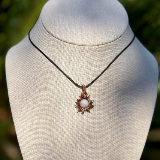 Kunzite Starburst Necklace