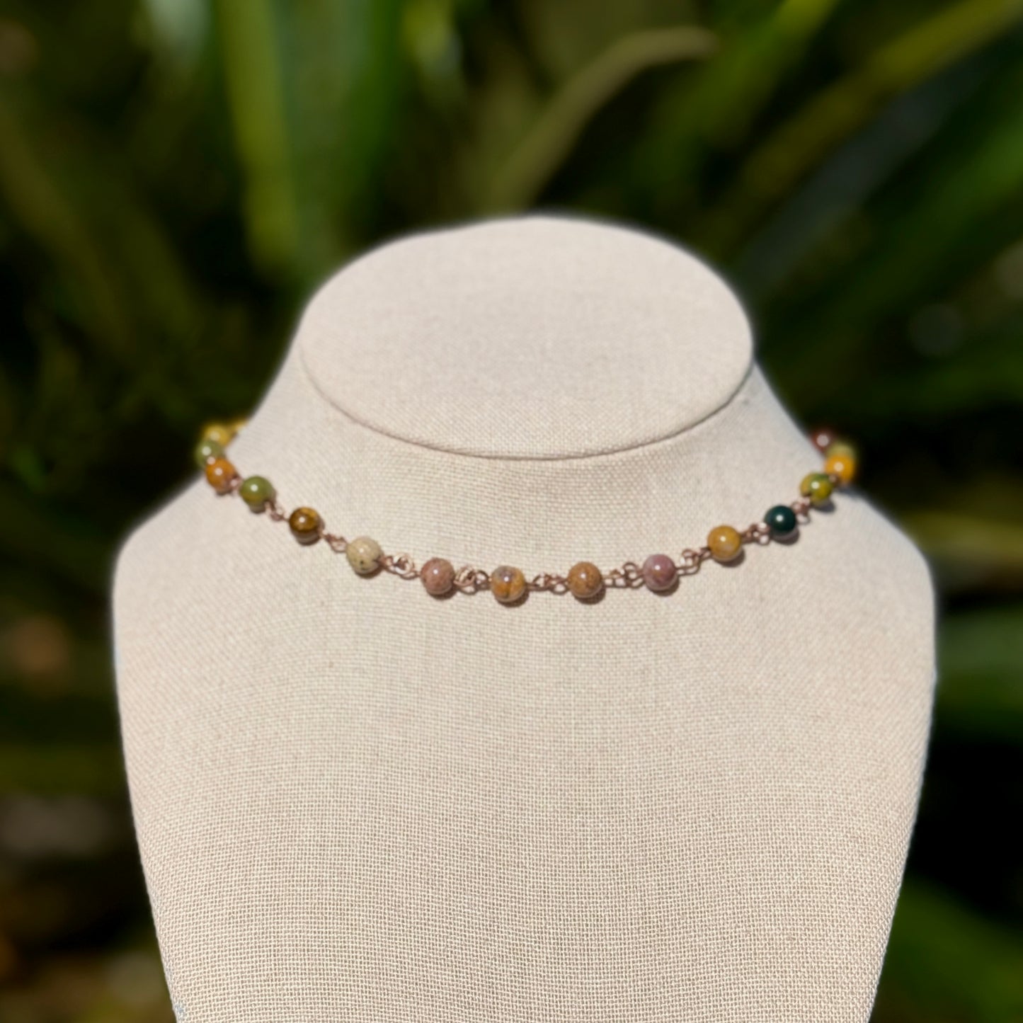 Ocean Jasper Beaded Necklace