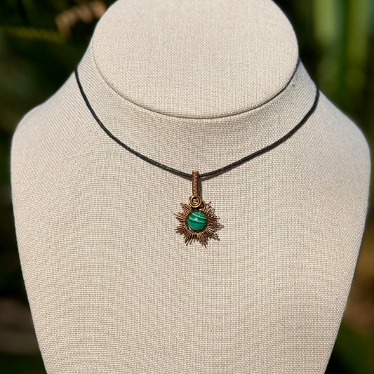 Malachite Starburst Necklace
