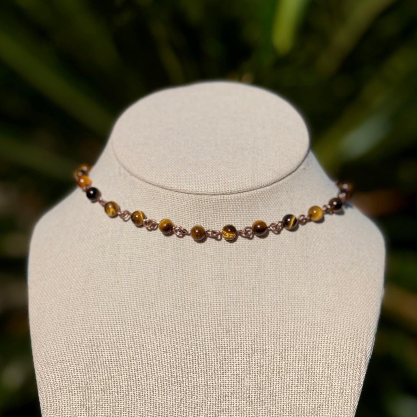 Tigers Eye Beaded Necklace