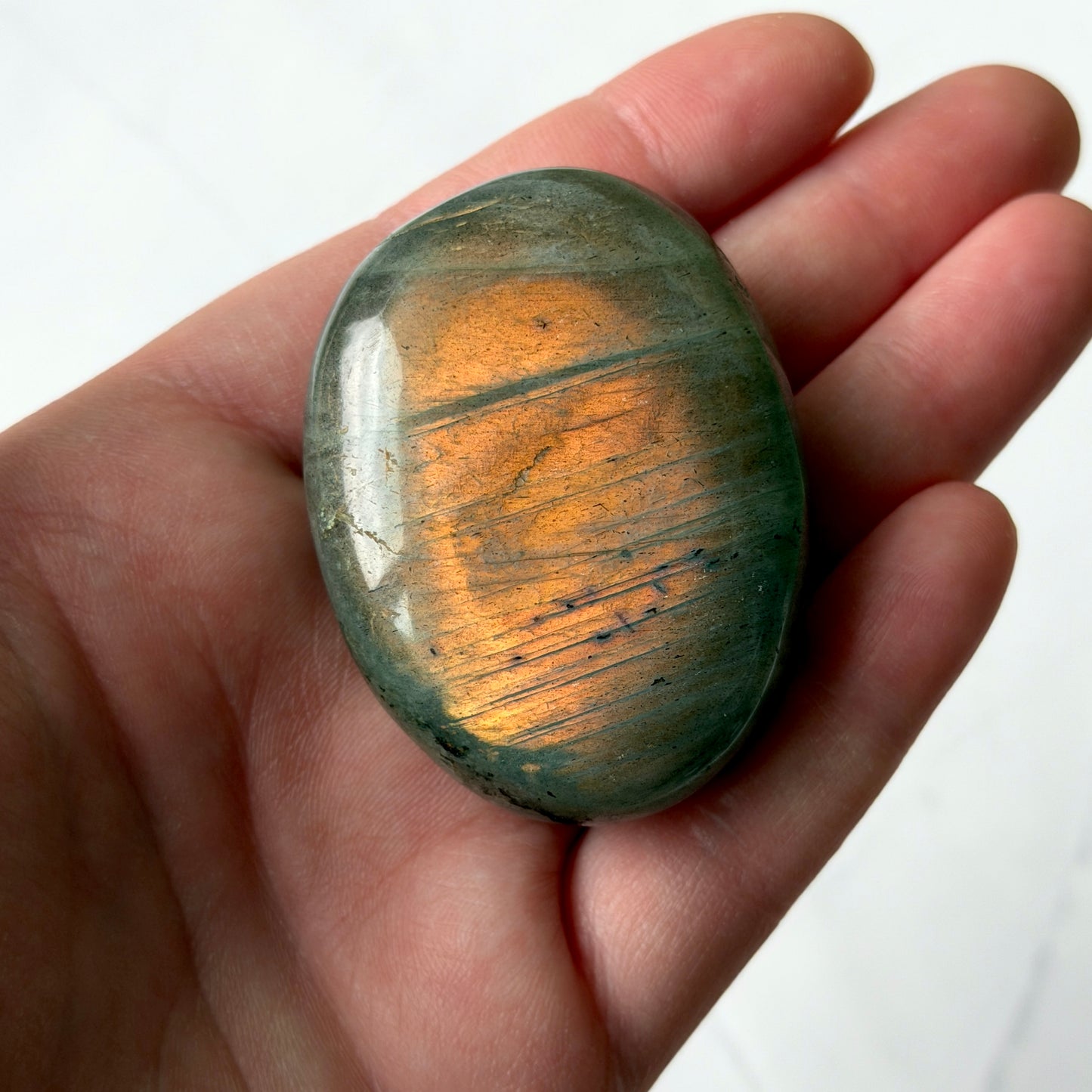 Sunset Labradorite Palm Stones