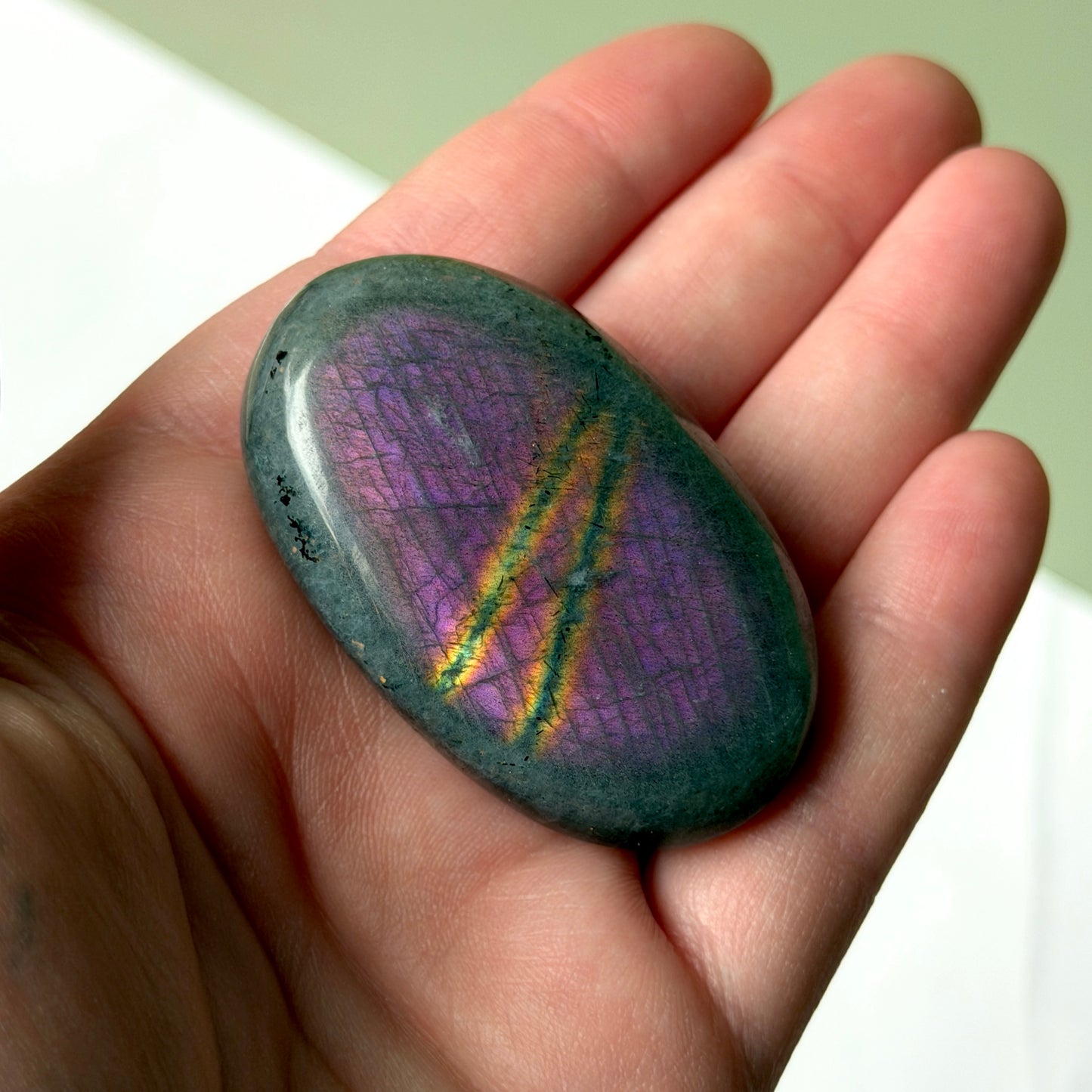 Sunset Labradorite Palm Stones