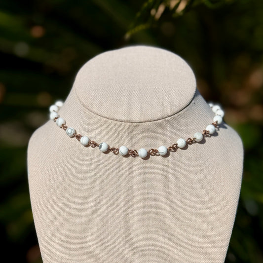 Howlite Beaded Necklace