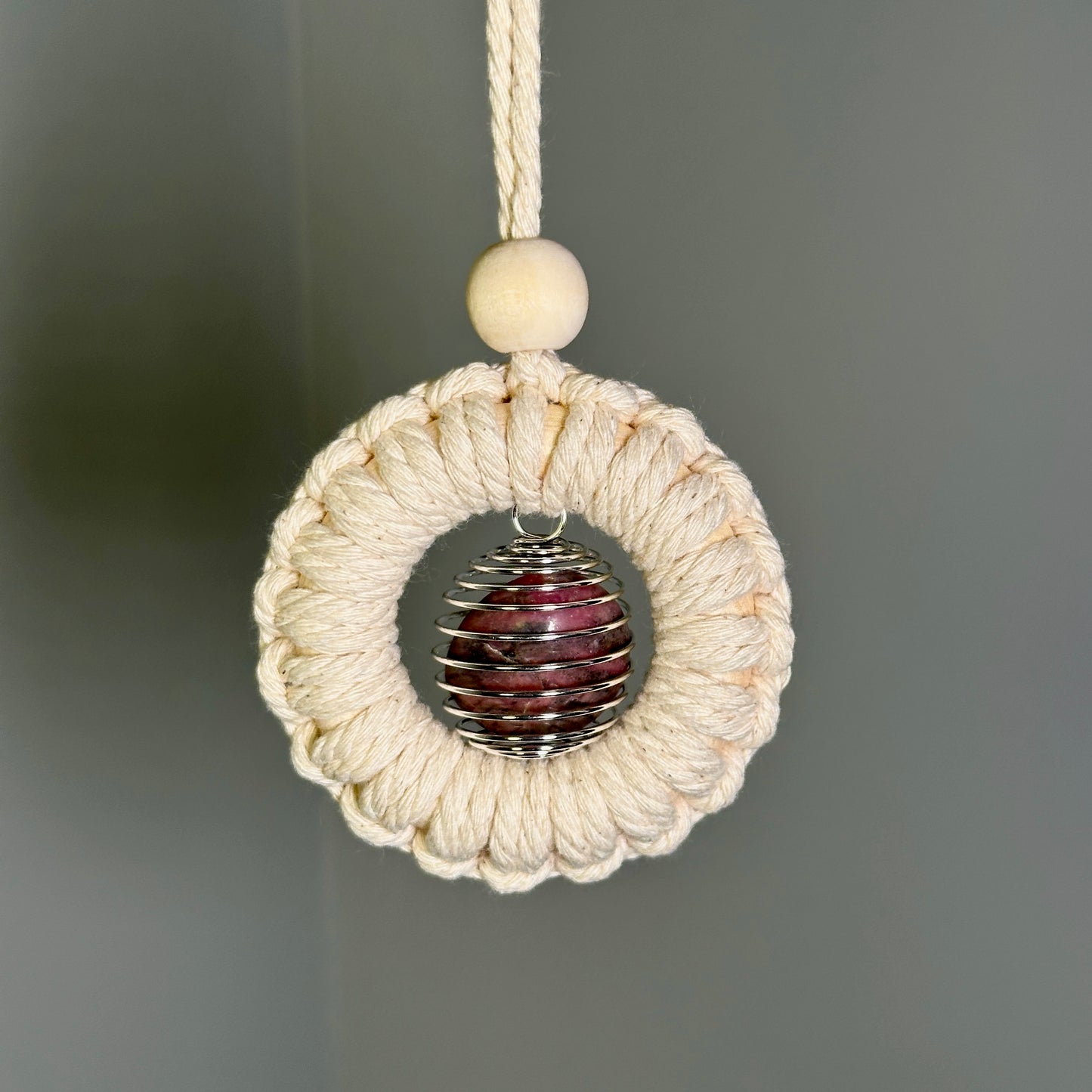 Macrame Rearview Mirror Hanger