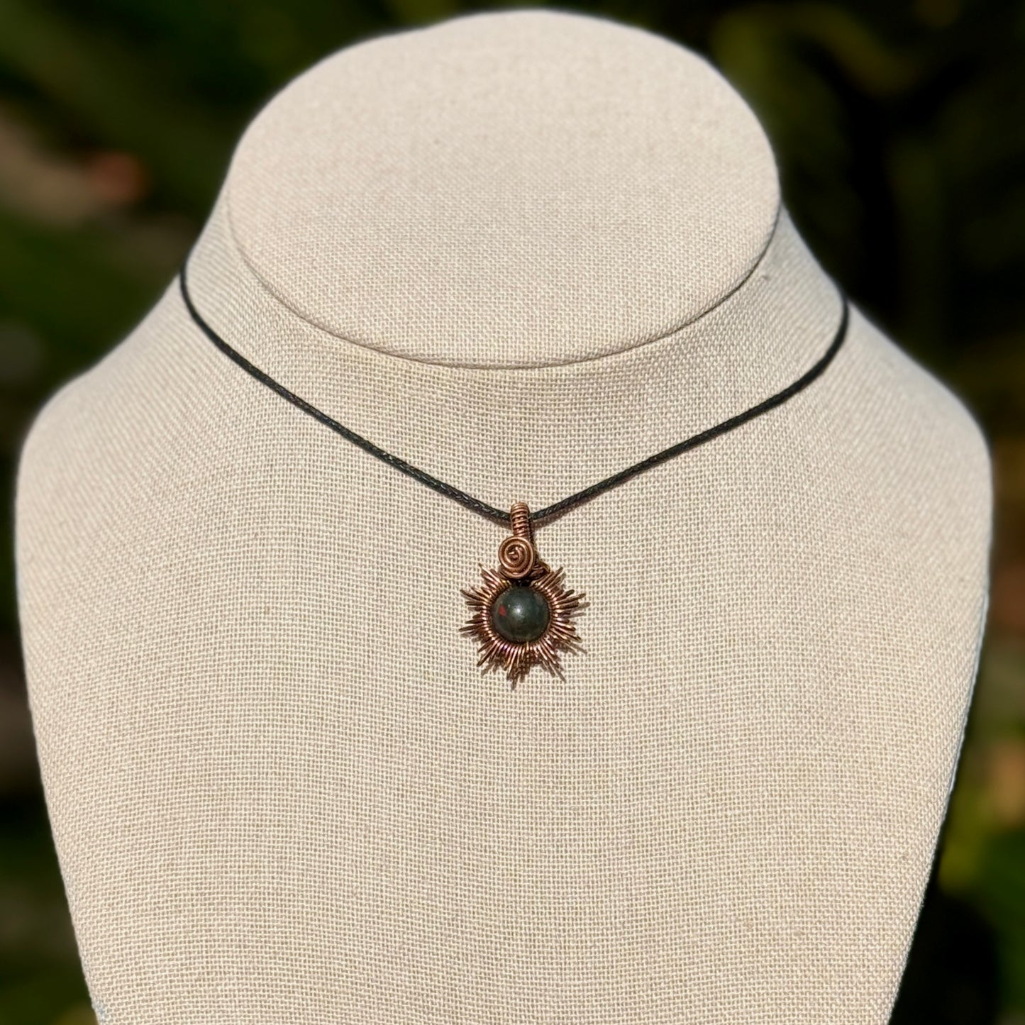 Bloodstone Starburst Necklace