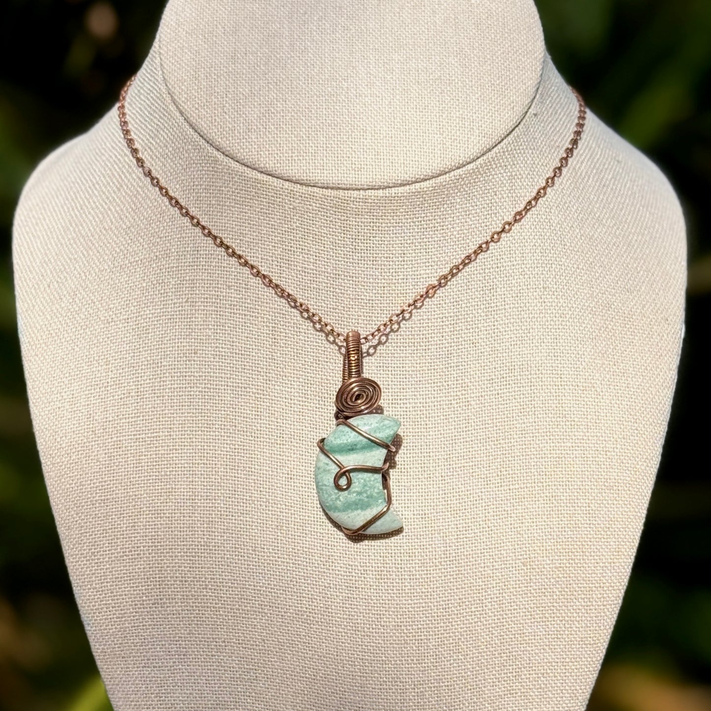 Ocean Jasper Moon Necklace