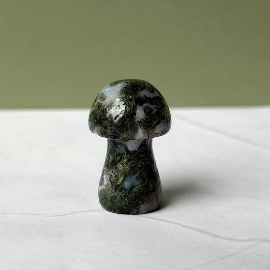 Moss agate mushroom 